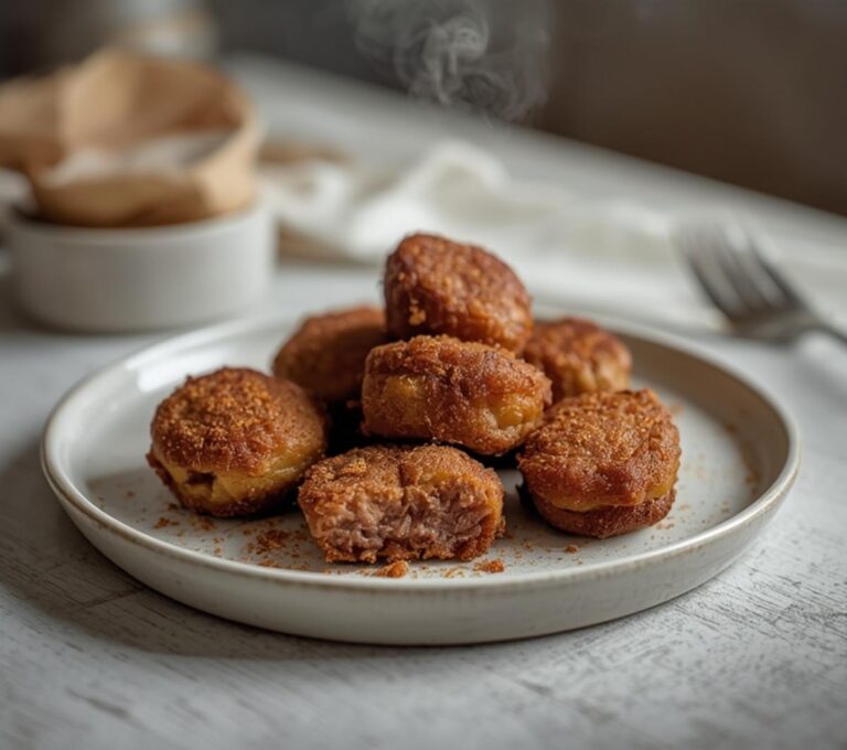 Home 7 Low Carb Beef Bites: Crispy golden low carb beef bites in an air fryer, a high protein keto snack ready to eat.