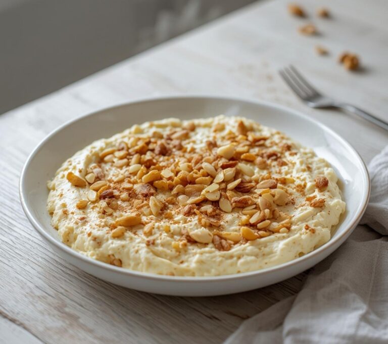 Home 12 Nut Seed Cottage Mix: A creamy bowl of cottage cheese mixed with toasted nuts and seeds, perfect for a keto breakfast.
