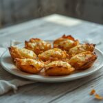 Pizza Chaffle Bites: Crispy golden pizza chaffle bites with melted cheese on top, perfect for keto snacking.