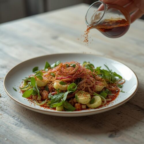 sumac onion herb salad