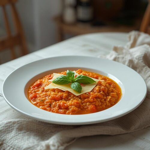 tomato basil parmesan risotto