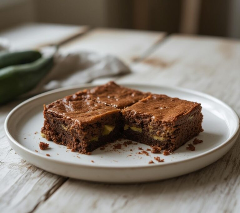 Home 15 Zucchini Chocolate Keto Brownies: Moist keto brownies with chocolate and zucchini on a rustic board, golden edges and fudgy texture.