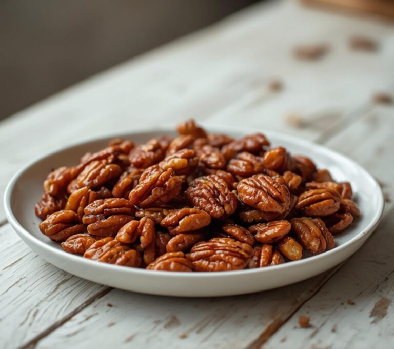 Crispy Candied Pecans Keto Friendly Snack